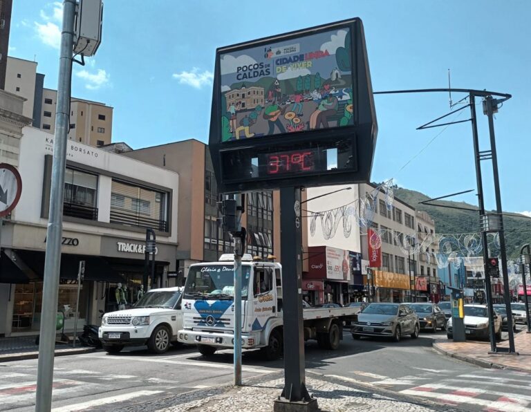 Poços de Caldas terá temperatura acima dos 30 graus a nova onda de