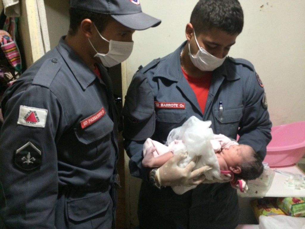 Este foi o terceiro parto auxiliado pelos bombeiros em 2016