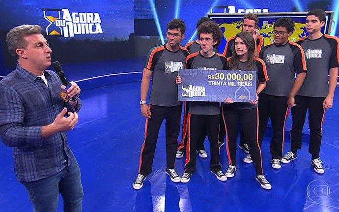 Equipe ganhou R$ 30 mil reais durante participação de programa no dia 29 de outubro - Foto GShow - Rede Globo 