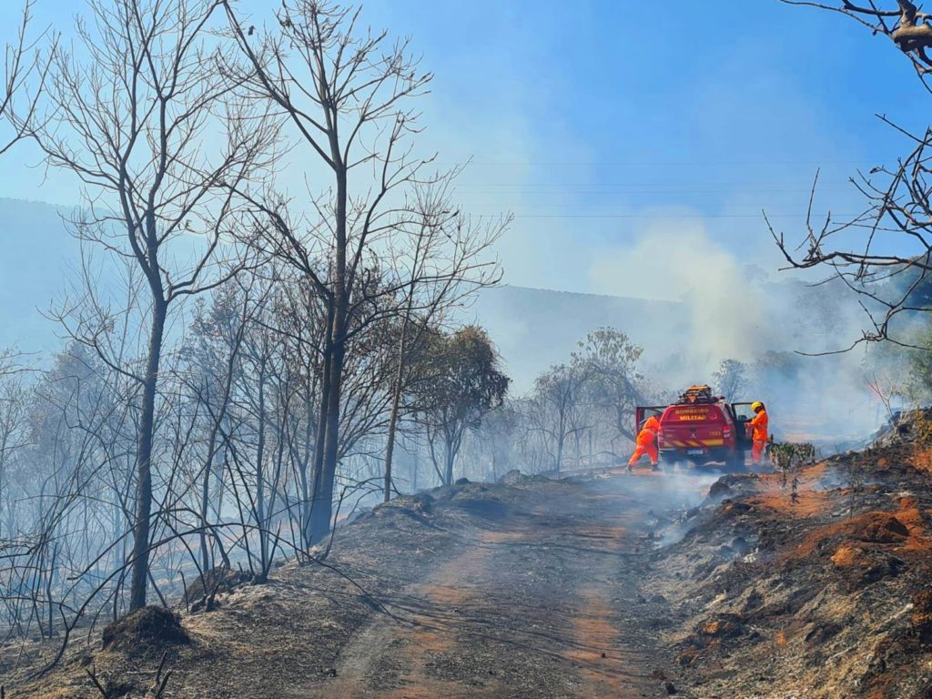 incêndio destrói 34 hectares de vegetação