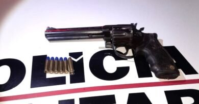 arma apreendida pela pm