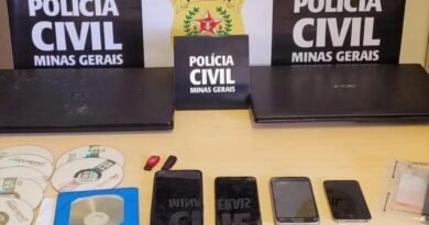 equipamentos apreendidos com conteudos de pornografia infantil