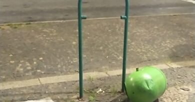 lixeiras danificadas