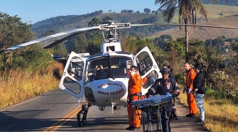 resgate de vitima de acidente na br 267