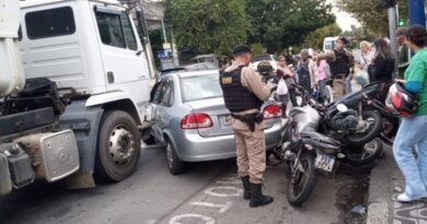 acidente no centro motos