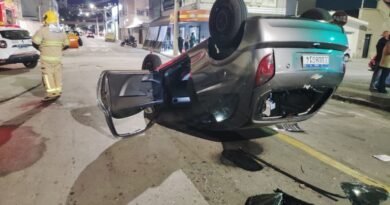 capotamento de carro na honório dias