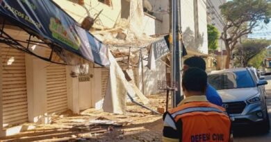 desabamento parede obra