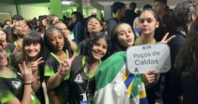 delegação de Poços nos Jogos Escolares