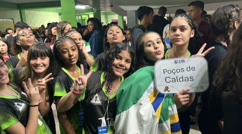 delegação de Poços nos Jogos Escolares