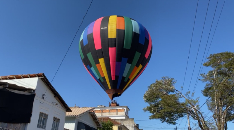 balão no terraço