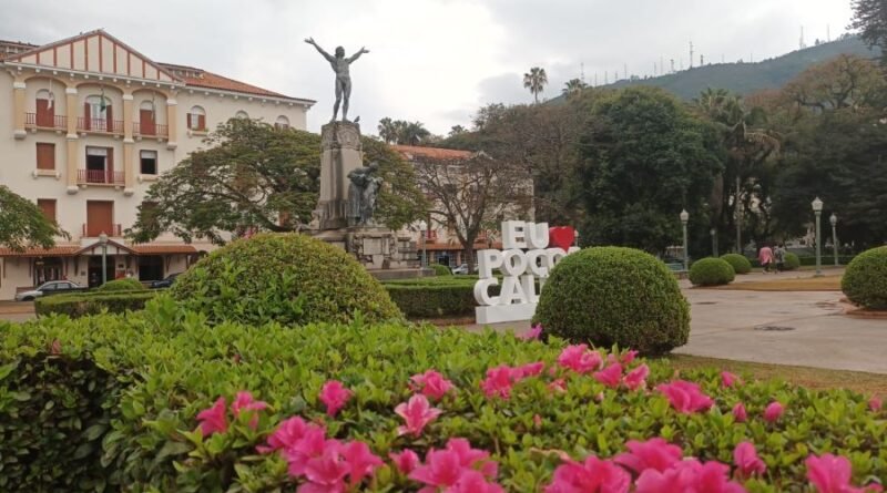 chuva e frio em Poços