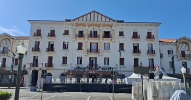 palco de abertura do festival de inverno de Poços de Caldas