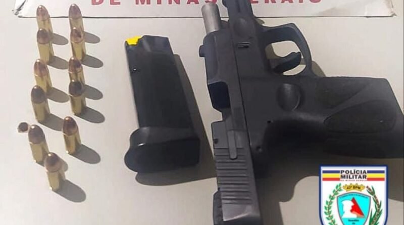apreende pistola pm