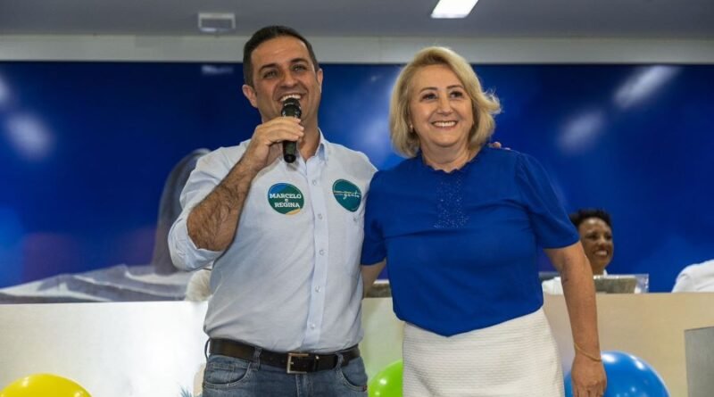 convenção partidária Marcelo Heitor e Regina Cioffi