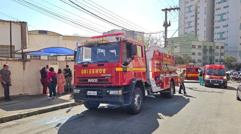 princípio de incêndio escola lions club