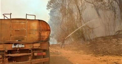 caminhão pipa fogo campestre