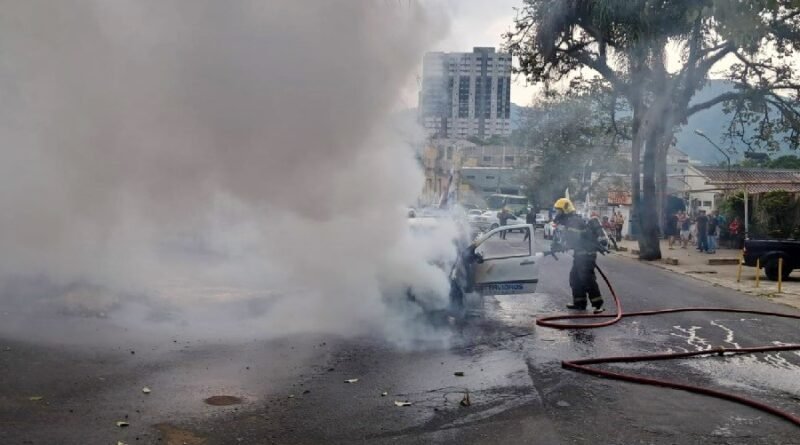 incêndio caminhonete