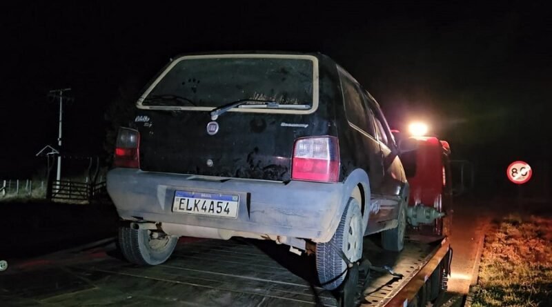 carro usado por assaltantes