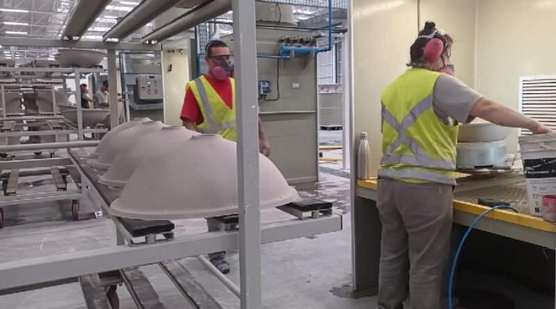 produção louça sanitária