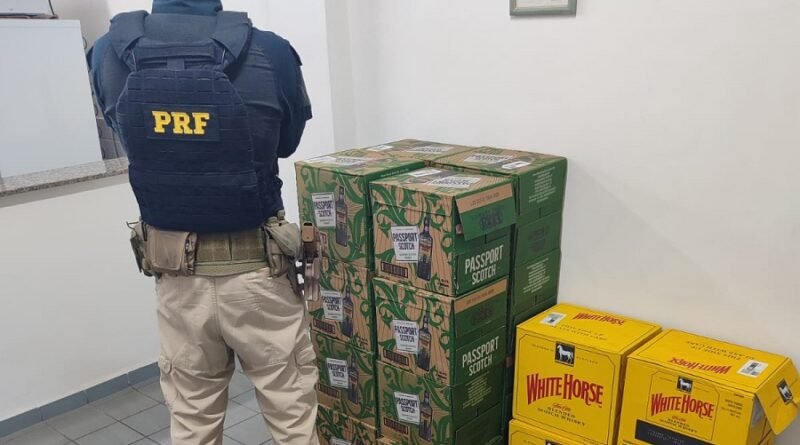 apreensão de whisky falsificado