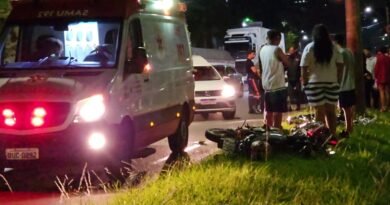 Acidente fatal envolvendo motociclista na Avenida Presidente Wenceslau Braz, em Poços de Caldas-MG