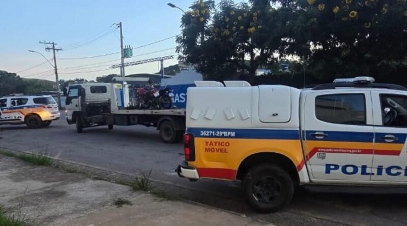 moto adulterada apreendida durante a operação cavalo de aço