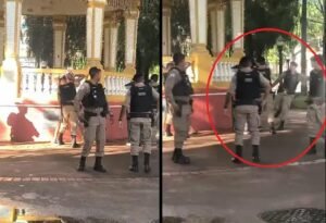 abordagem policial no coreto