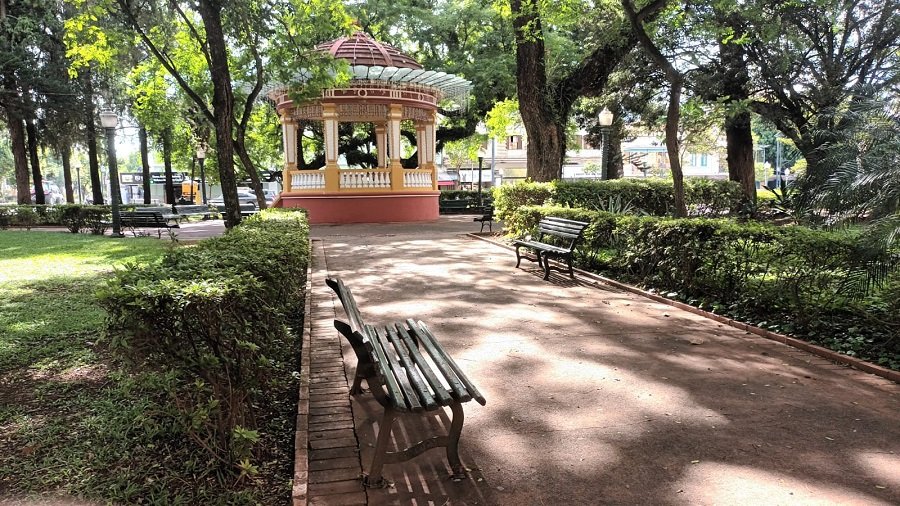 Coreto da Praça Pedro Sanches em Poços de Caldas-MG