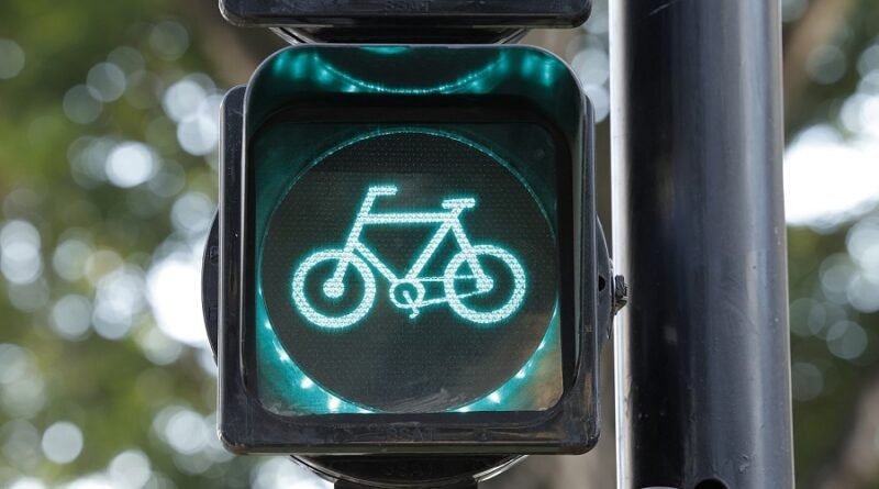 semáforo aberto para bicicletas