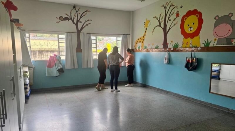 diretoria do sindserv realizando vistoria no cei maria do rosário bastos