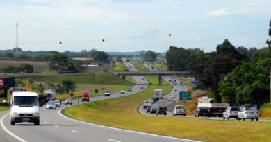 movimento de veículos nas rodovias administradas pela Renovias