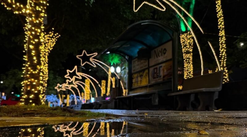 decoração natalina em Macahado