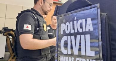policiais civis de Guaxupé se preparando para uma operação policial