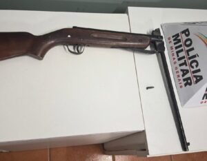 arma de fogo apreendida pelo Tático Móvel