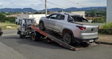 caminhonete roubada em Ribeirão Preto recuperada pela PM em Andradas