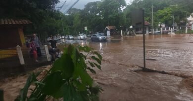 alagamento no Bosque em Águas da Prata-SP