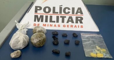 drogas apreendidas no centro pela pm