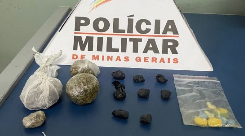 drogas apreendidas no centro pela pm