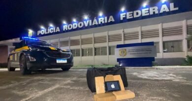 cocaína apreendida pela PRF na rodovia Fernão Dias, em Pouso Alegre-MG