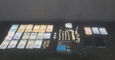 droga e dinheiro apreendidos com adolescentes na zona sul de Poços de Caldas-MG