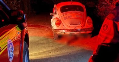 Fusca envolvido em atropelamento de um morador da zona rural em Serrania MG