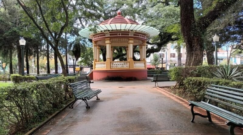 Coreto da Praça Pedro Sanches em Poços de Caldas-MG