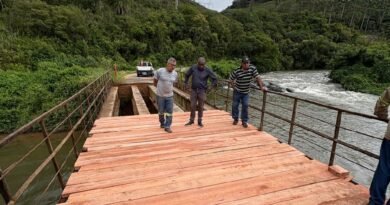Substituição das madeiras da antiga ponte da fazenda do Osório em Poços de Caldas-MG