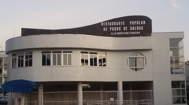 fachada do Restaurante Popular de Poços de Caldas-MG