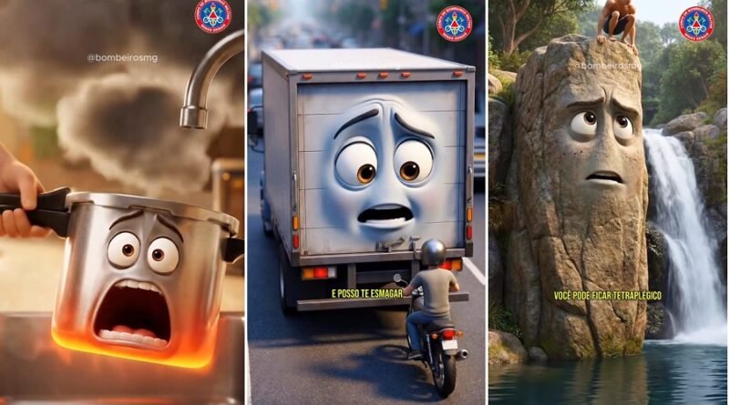 trend do Corpo de Bombeiros produzida por IA