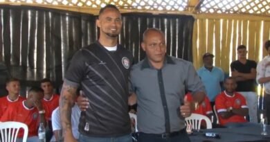 ex-goleiro bruno durante apresentação ao Poços de Caldas Futebol Clube em 2019