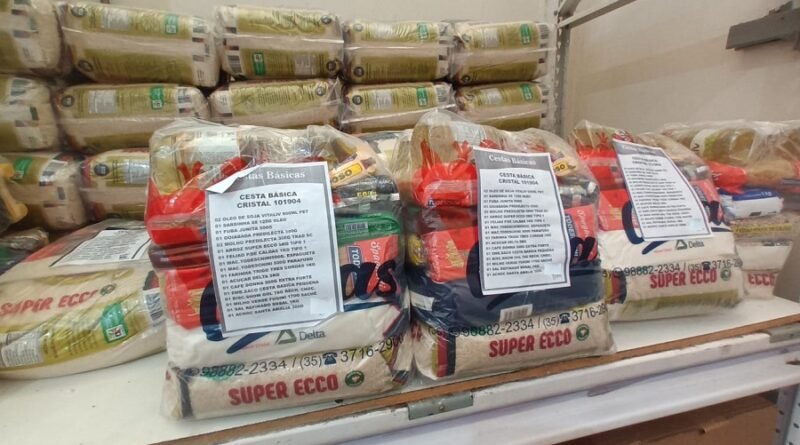 cesta básica em supermercado