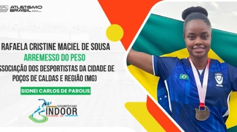 Rafaela Cristine atleta de arremesso do peso