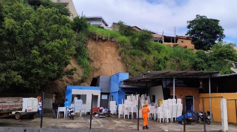 deslizamento de terra em Machado-MG