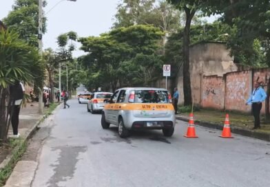 candidatos a CNH fazendo exame de rua